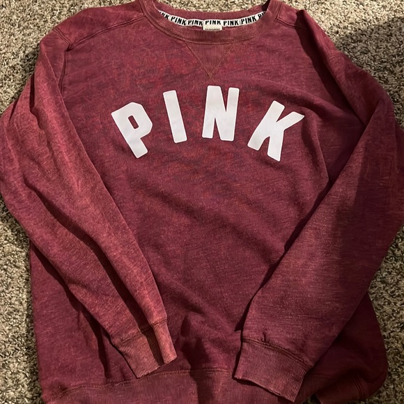 PINK Crew Neck Sweatshirt - Picture 1 of 2